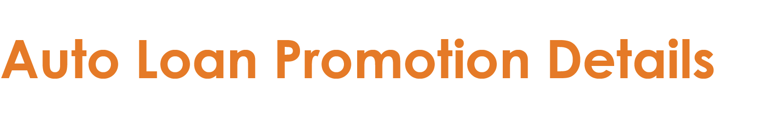 Loan Promotion Header